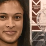 Esha Khare with her super capacitor.