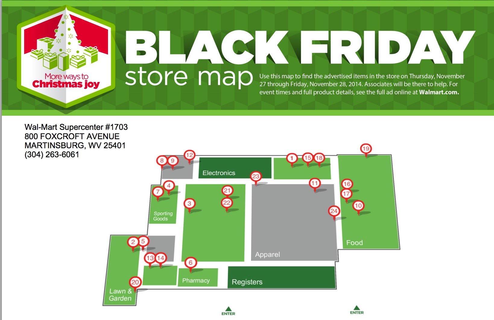 Best Walmart Black Friday Deals Pinpointed on Maps