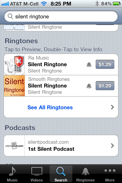 Silent Ringtons