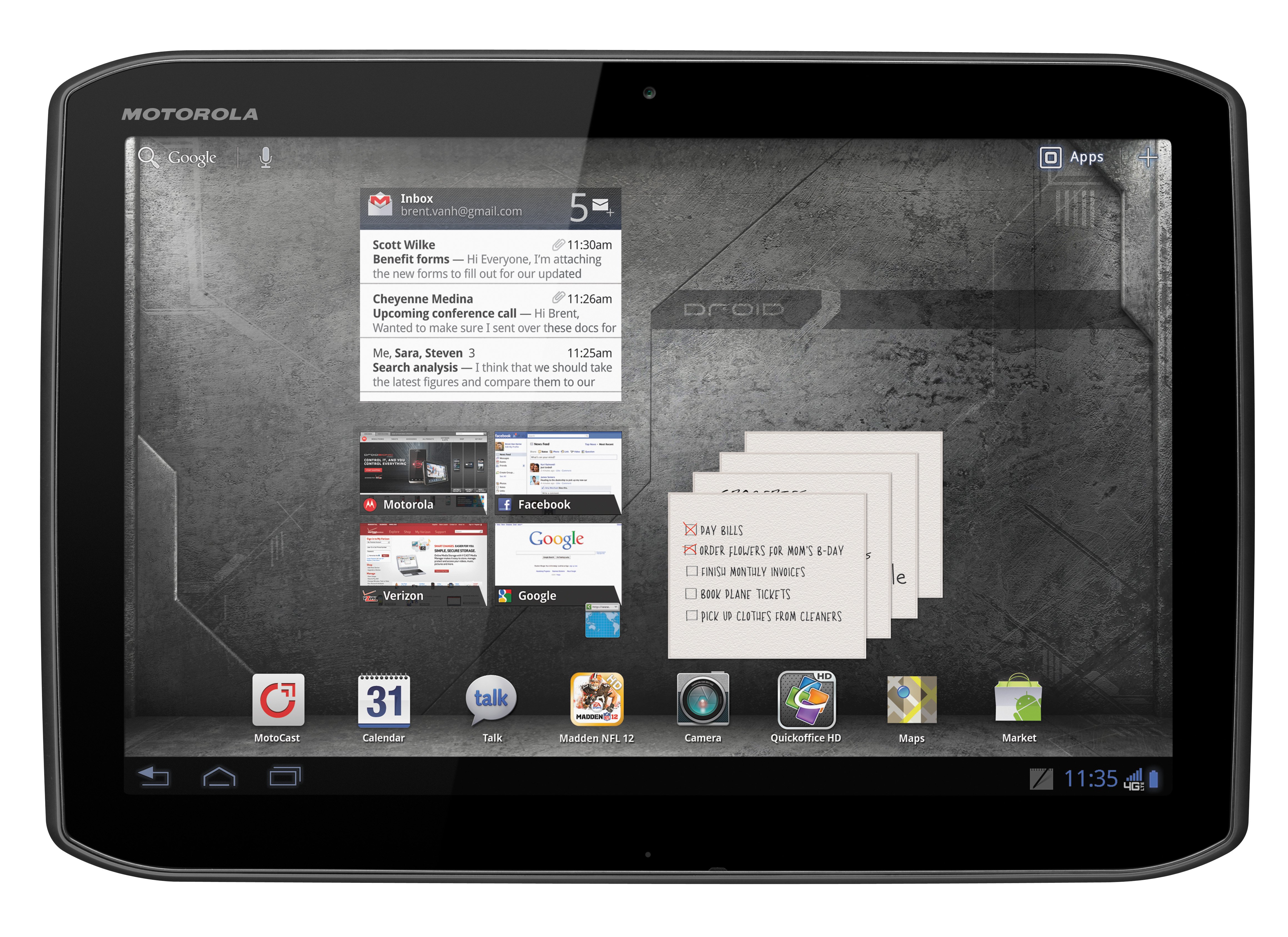 Droid XYBOARD Tablet