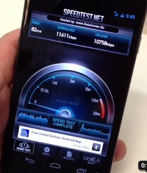 Galaxy Nexus 4g lte speed test