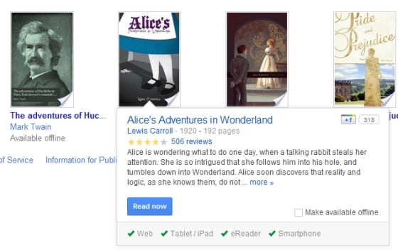 Google Books Chrome App - Offline Availability