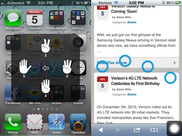 iPhone Gestures