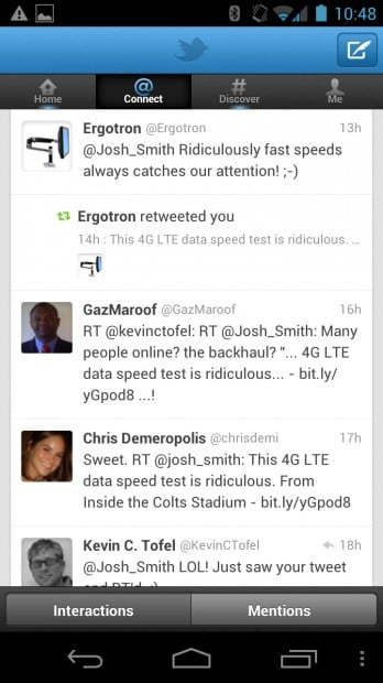 Twitter app for Android