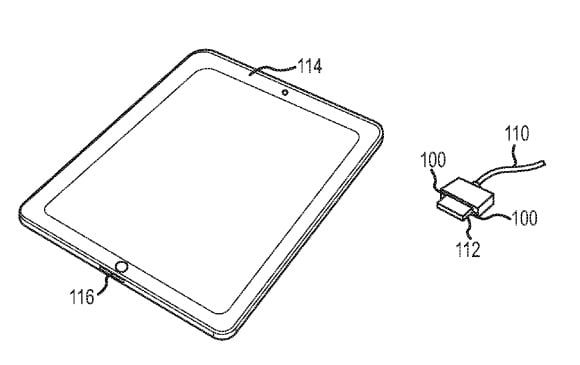 Patent for MagSafe Power and Sync connector for iPad