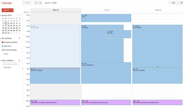 google calendar