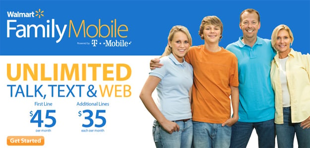 Walmart Family Mobile Plan now with Unlimited Web