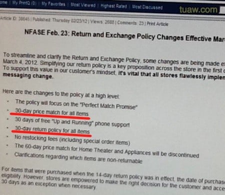Best Buy new return policy