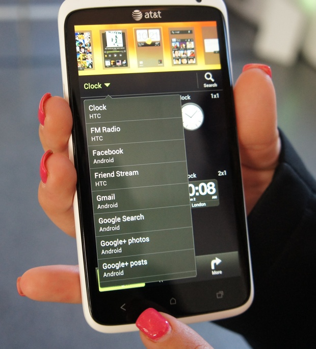 HTC One X - HTC Sense 4.0 Widget Browser List