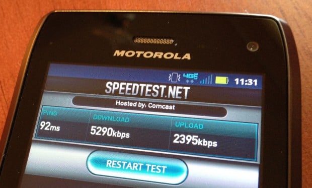Droid 4 4G LTE Speed Test Droid 4 4G LTE Speed Test