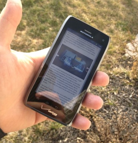 Droid 4 Display Outdoors