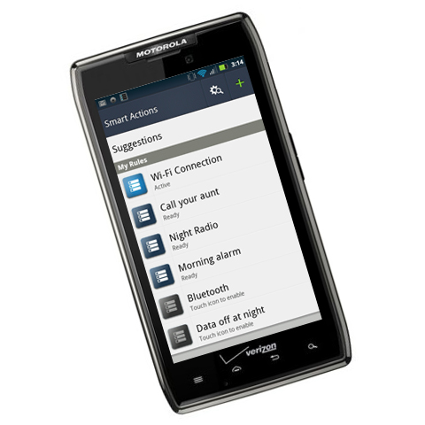 Droid Razr Maxx and Smart Actions