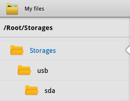 My Files App Storages Folder Galaxy Tab