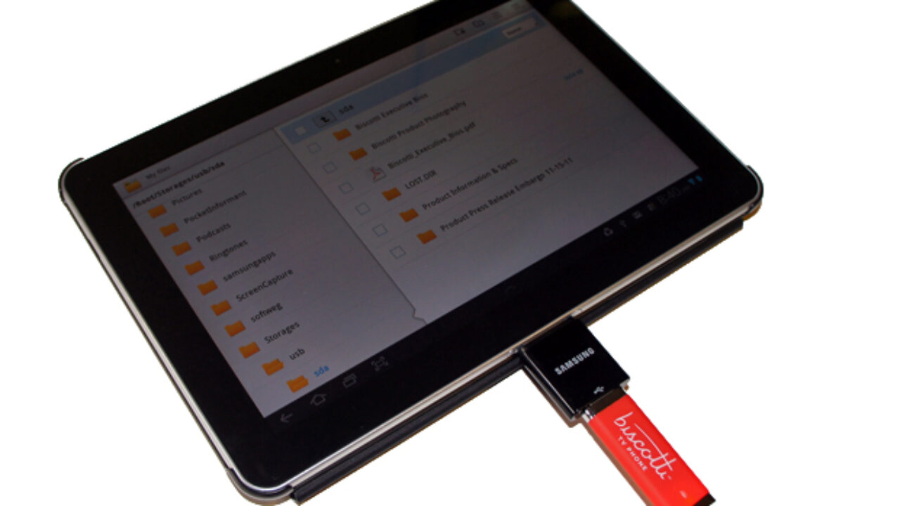 How To Transfer Files From a USB Drive or SD Card To The Galaxy Tab