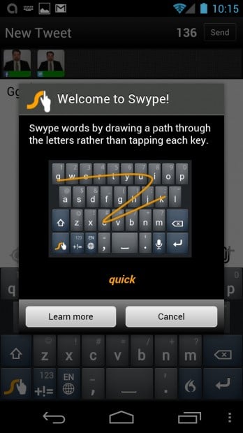 Swype Now Available for Galaxy Nexus, Android 4.0