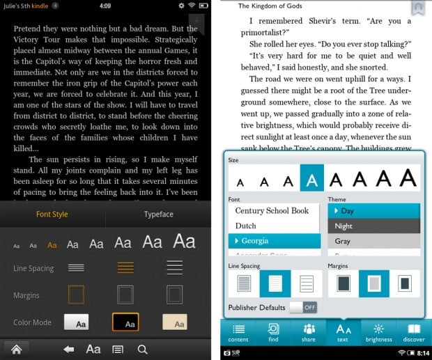 eReading Experience - Kindle Fire vs Nook Tablet