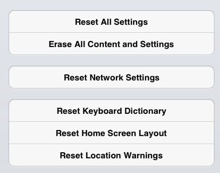 How To Erase All Data And Factory Reset The iPad