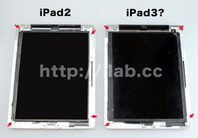 leaked iPad 3 parts