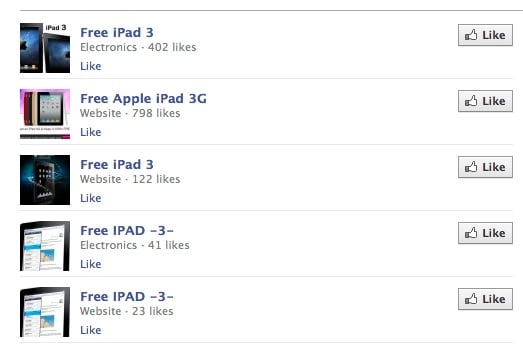 Free iPad 3 facebook Free iPad 3 facebook