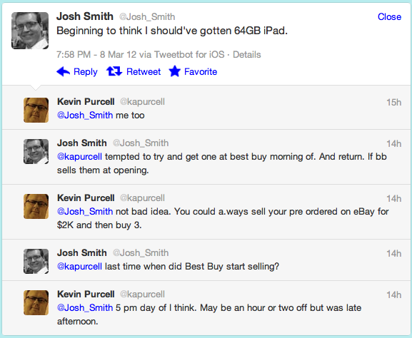 My conversation with @Josh_Smith on Twitter