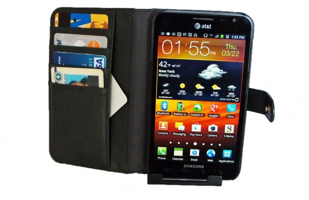 Valentinus Leather Wallet Case for the Galaxy Note