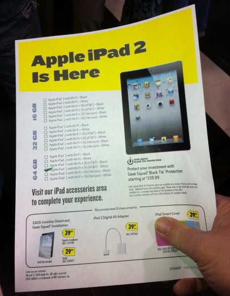 ipad-bb-tichet ipad at best buy following last year's day one sales model