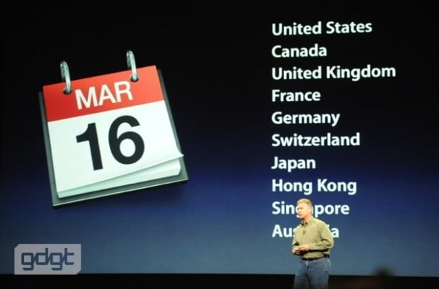 New iPad Release Date: March 16 in U.S., Germany, Japan and U.K.