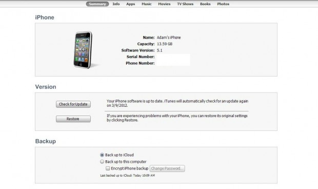 itunes iOS 5.1 update