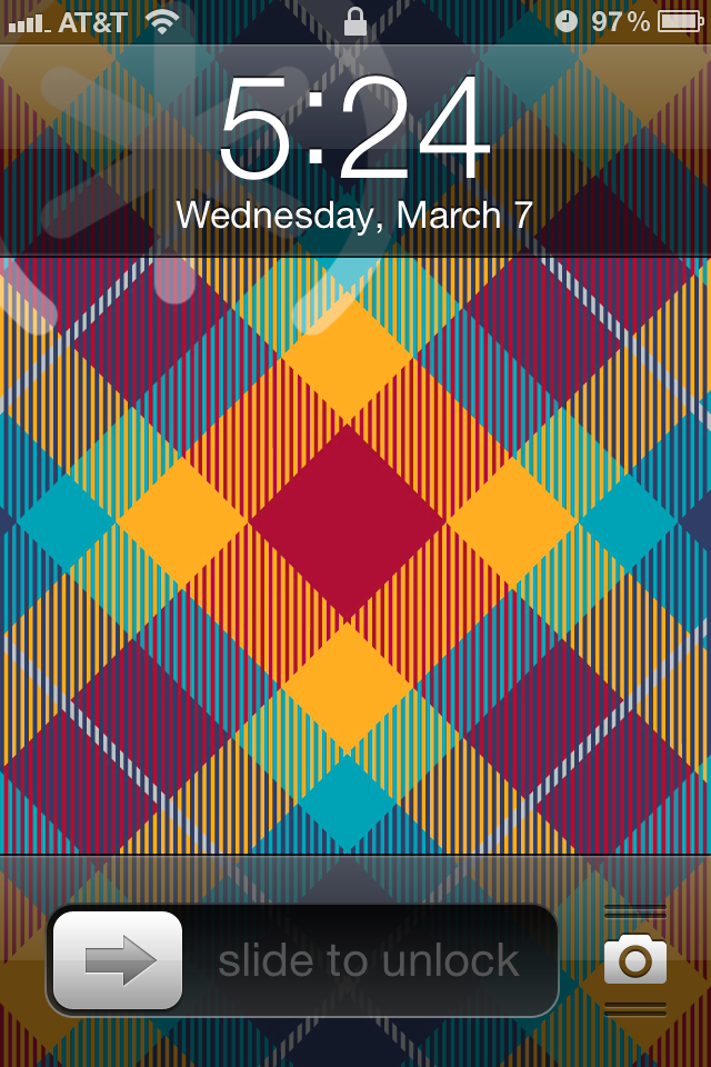 iOS 5.1 lock screen