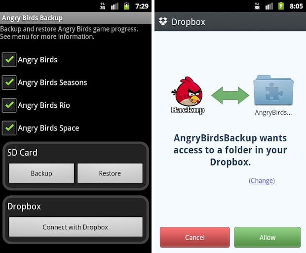 Angry Birds Backup