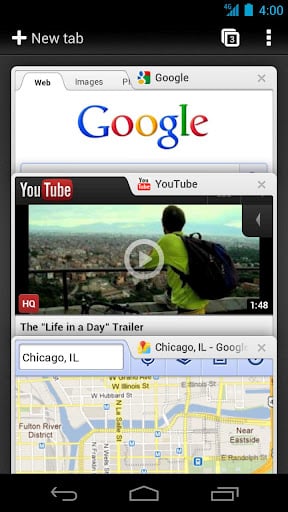 Google Chome for Android Beta