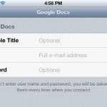 Google Drive iPhone App - sign in