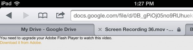 Google Drive iPhone iPad - Flash