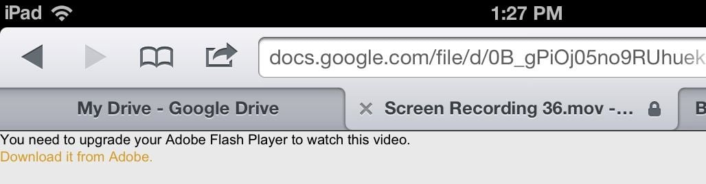 Google Drive Doesn't Work with iPad, iPhone