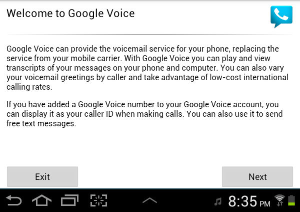 Google Voice Setup