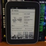 Nook Simple Touch with Glowlight - Main Screen