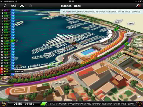 F1 timing app