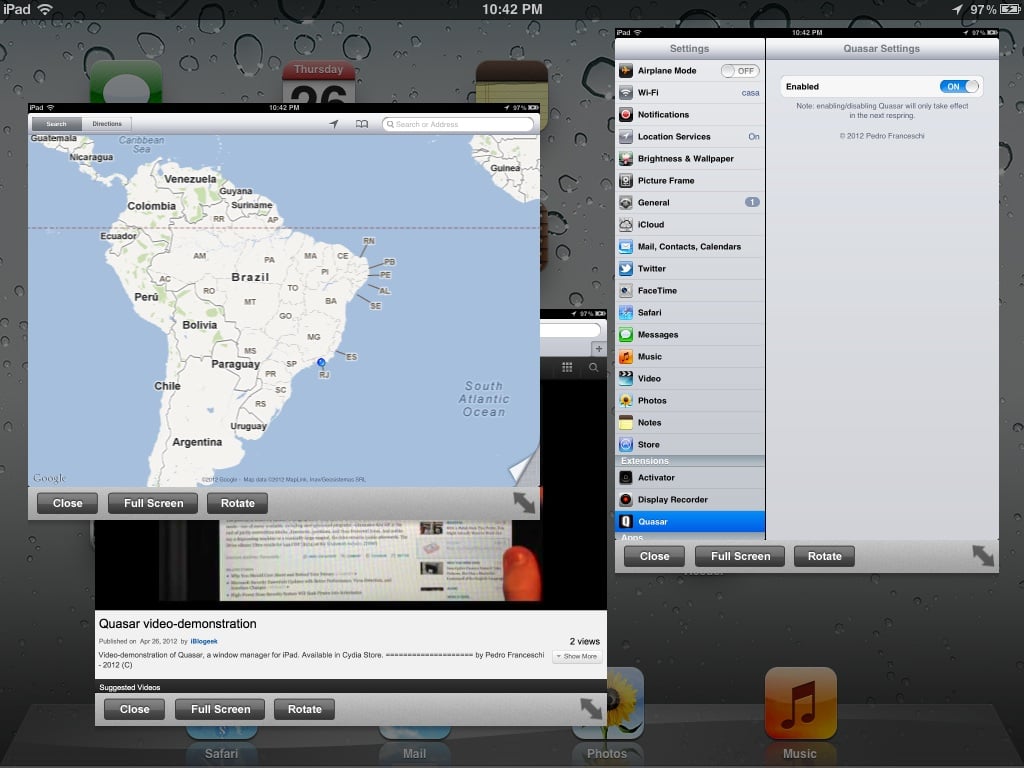 iPad windows multiple apps