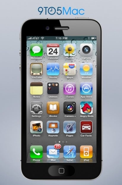 iphone 5 render 4-inch
