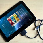 Toshiba Excite 10 LE with USB cord