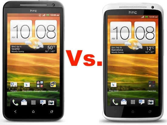 HTC EVO 4G LTE vs. HTC One X