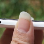 HTC One X left edge