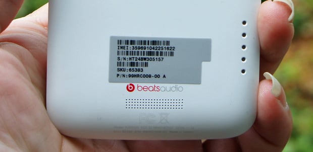 HTC One X speaker grille and Beats Audio logo