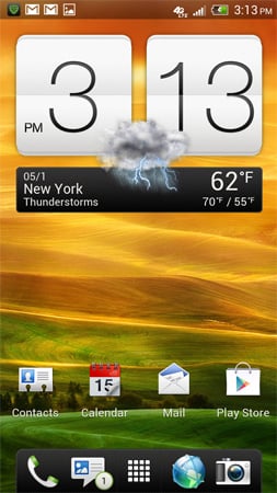 HTC One X Home Screen