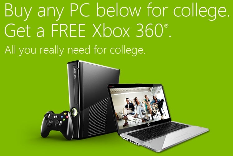 Xbox 360 deal Students