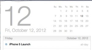 October 2012 is a possible iPhone 5 release date.
