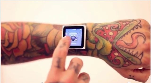iPod nano watch with magnets