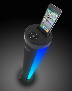 tower speaker with lights