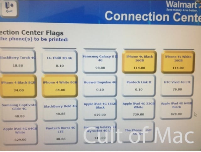 Walmart Slashes iPhone 4S Price in Some Stores