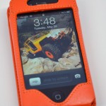 Sena WalletSlim iPhone 4S Wallet Case Review - front orange